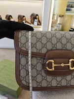 Gucci, Horsebit 1955 Shoulder Bag, , Brown, Like New - Image 37