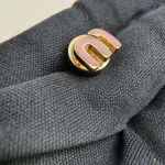 Miu Miu, Enameled Metal Earrings , , Pink, Like New - Image 5