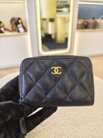 Chanel, Classic Zip Coin Purse, , Black, Very Very  Good - Image 11
