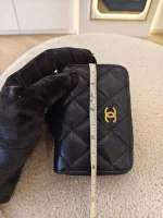 Chanel, Classic Zip Coin Purse, , Black, Very Very  Good - Image 22
