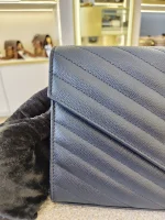 YSL, WOC, 9", Navy, Very Very  Good - Image 12