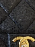 Chanel, Mini Flap Bag with Coin Charm,  8", Black, Very Very  Good - Image 12