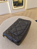 Chanel, Mini Flap Bag with Coin Charm,  8", Black, Very Very  Good - Image 17