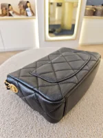 Chanel, Mini Flap Bag with Coin Charm,  8", Black, Very Very  Good - Image 18