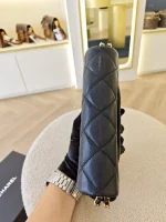 Chanel, Mini Flap Bag with Coin Charm,  8", Black, Very Very  Good - Image 21