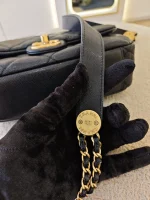 Chanel, Mini Flap Bag with Coin Charm,  8", Black, Very Very  Good - Image 37