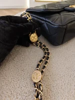 Chanel, Mini Flap Bag with Coin Charm,  8", Black, Very Very  Good - Image 38