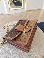 Louis Vuitton, Dauphine, MM, Brown, Very Good - Image 7