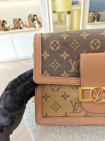 Louis Vuitton, Dauphine, MM, Brown, Very Good - Image 16