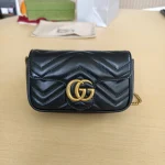 Gucci, GG Marmont Super Mini Bag, Supermini, Black, Like New - Image 3