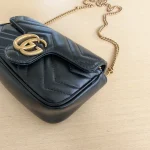Gucci, GG Marmont Super Mini Bag, Supermini, Black, Like New - Image 8