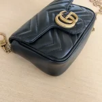 Gucci, GG Marmont Super Mini Bag, Supermini, Black, Like New - Image 9