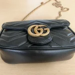 Gucci, GG Marmont Super Mini Bag, Supermini, Black, Like New - Image 10