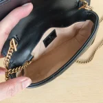 Gucci, GG Marmont Super Mini Bag, Supermini, Black, Like New - Image 16