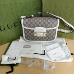 Gucci, Horsebit 1955 Shoulder Bag, , Brown, Like New - Image 2