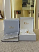 Dior, Rose des Vents Chain Ring, 49, Gold, Like New - Image 2