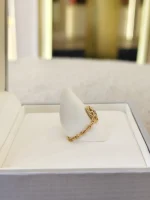 Dior, Rose des Vents Chain Ring, 49, Gold, Like New - Image 9