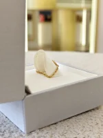 Dior, Rose des Vents Chain Ring, 49, Gold, Like New - Image 11