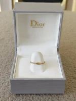 Dior, Rose des Vents Chain Ring, 49, Gold, Like New - Image 12