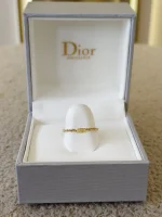 Dior, Rose des Vents Chain Ring, 49, Gold, Like New - Image 14