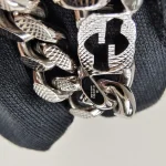 Gucci, Interlocking G chain, S, Silver, Like New - Image 9