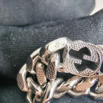 Gucci, Interlocking G chain, S, Silver, Like New - Image 10