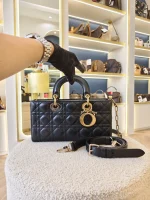 Dior, Lady D-Joy Bag, Medium, Black, Very Very  Good - Image 4
