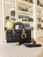 Dior, Lady D-Joy Bag, Medium, Black, Very Very  Good - Image 5