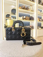 Dior, Lady D-Joy Bag, Medium, Black, Very Very  Good - Image 6