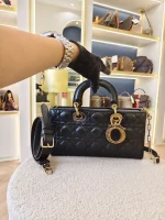 Dior, Lady D-Joy Bag, Medium, Black, Very Very  Good - Image 10