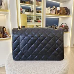 Chanel, Chanel Classic Flap, Jumbo, Black, Very Very  Good - Image 2