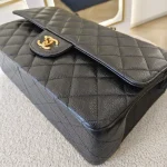 Chanel, Chanel Classic Flap, Jumbo, Black, Very Very  Good - Image 6