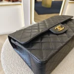 Chanel, Chanel Classic Flap, Jumbo, Black, Very Very  Good - Image 7