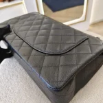 Chanel, Chanel Classic Flap, Jumbo, Black, Very Very  Good - Image 9