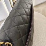 Chanel, Chanel Classic Flap, Jumbo, Black, Very Very  Good - Image 10