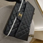 Chanel, Chanel Classic Flap, Jumbo, Black, Very Very  Good - Image 19