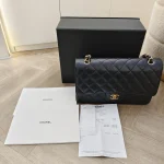 Chanel, Chanel Classic Flap, Jumbo, Black, Very Very  Good - Image 22