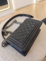 Chanel, Boy 8,  8", Black, Very Very  Good - Image 10