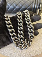 Chanel, Boy 8,  8", Black, Very Very  Good - Image 19