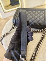 Chanel, Boy 8,  8", Black, Very Very  Good - Image 22