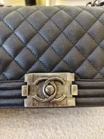 Chanel, Boy 8,  8", Black, Very Very  Good - Image 23