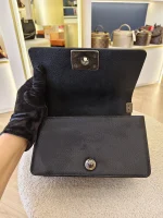 Chanel, Boy 8,  8", Black, Very Very  Good - Image 24