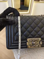 Chanel, Boy 8,  8", Black, Very Very  Good - Image 32