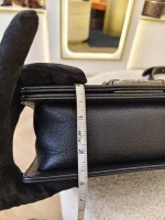 Chanel, Boy 8,  8", Black, Very Very  Good - Image 34