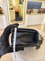 Chanel, Boy 8,  8", Black, Very Very  Good - Image 35