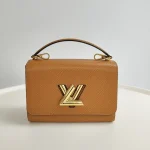 Louis Vuitton, Twist, MM, Brown, Like New - Image 5