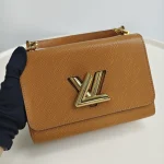 Louis Vuitton, Twist, MM, Brown, Like New - Image 6
