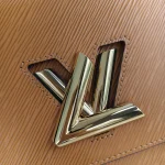 Louis Vuitton, Twist, MM, Brown, Like New - Image 17