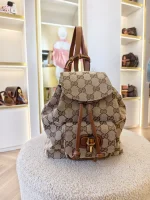 Gucci, Bamboo Backpack, Mini, Brown, Like New - Image 2
