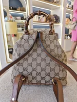 Gucci, Bamboo Backpack, Mini, Brown, Like New - Image 6